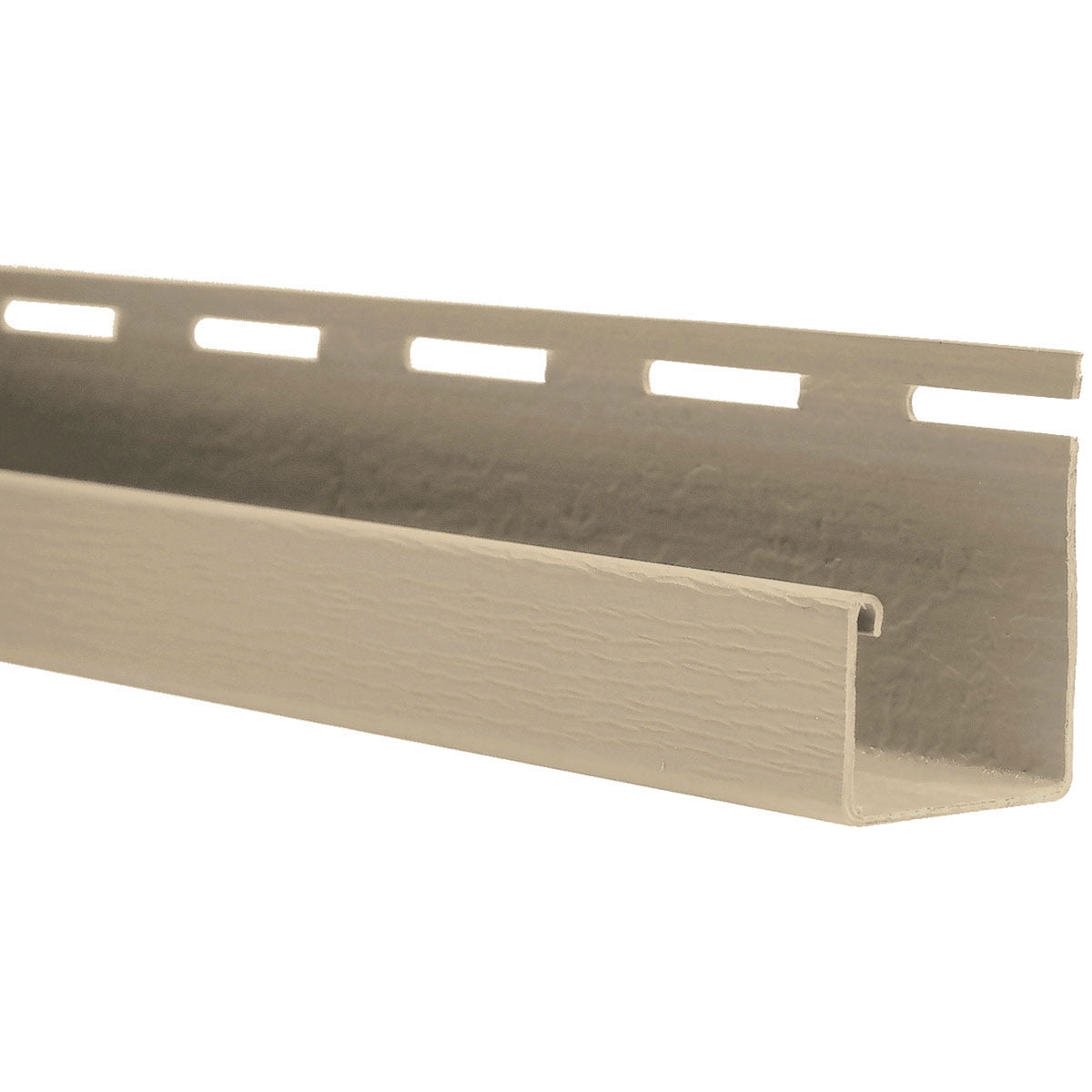 The Foundry 3/4"W x 90"L J-Channel For use with all Vinyl Siding systems excluding Staggered Shakes (20 Strips/Ctn. = 150 Ln. Feet), 176 - Biscuit