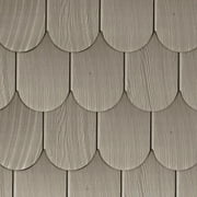 The Foundry Vinyl Round 6 Inch Shapes Siding (1/2 Square)