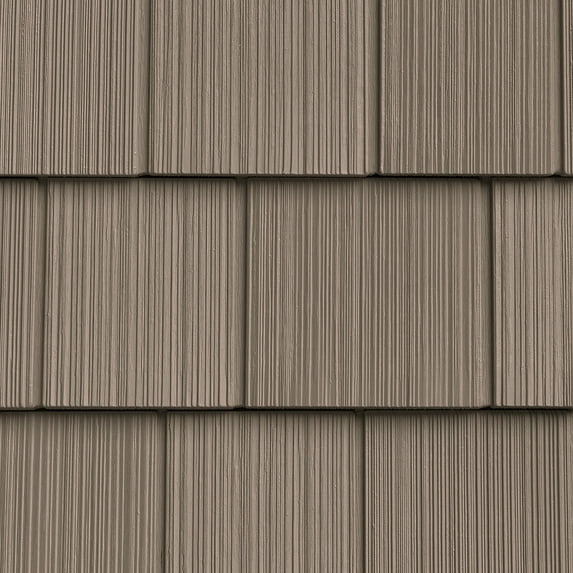 The Foundry 7"W x 60 3/4"L Exposure, Vinyl Perfection Shingles (34 Panels/Ctn. = 100 Sq. Feet), 008 - Shadow