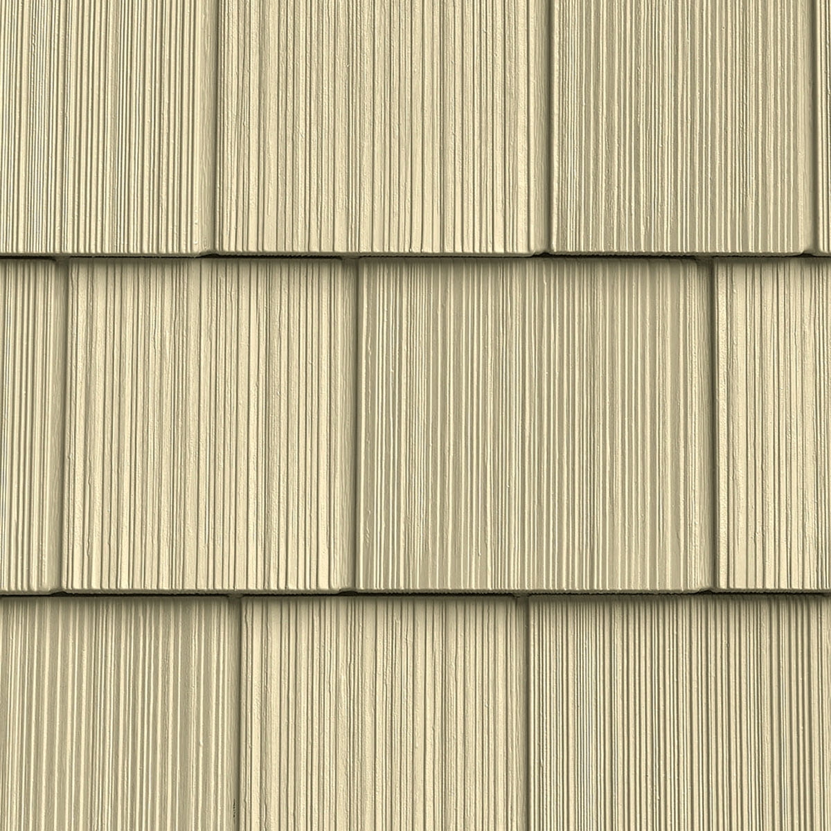 The Foundry 7"W x 60 3/4"L Exposure, Vinyl Perfection Shingles (34 Panels/Ctn. = 100 Sq. Feet), 042 - Almond