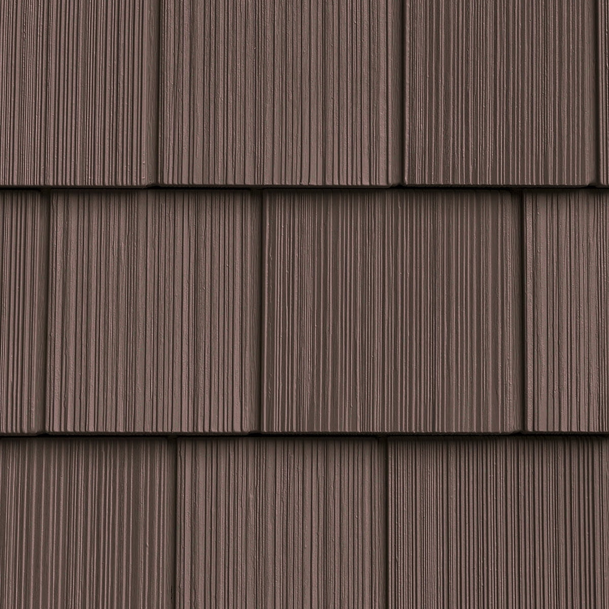 The Foundry 7"W x 60 3/4"L Exposure, Vinyl Perfection Shingles (34 Panels/Ctn. = 100 Sq. Feet), 248 - Cocoa