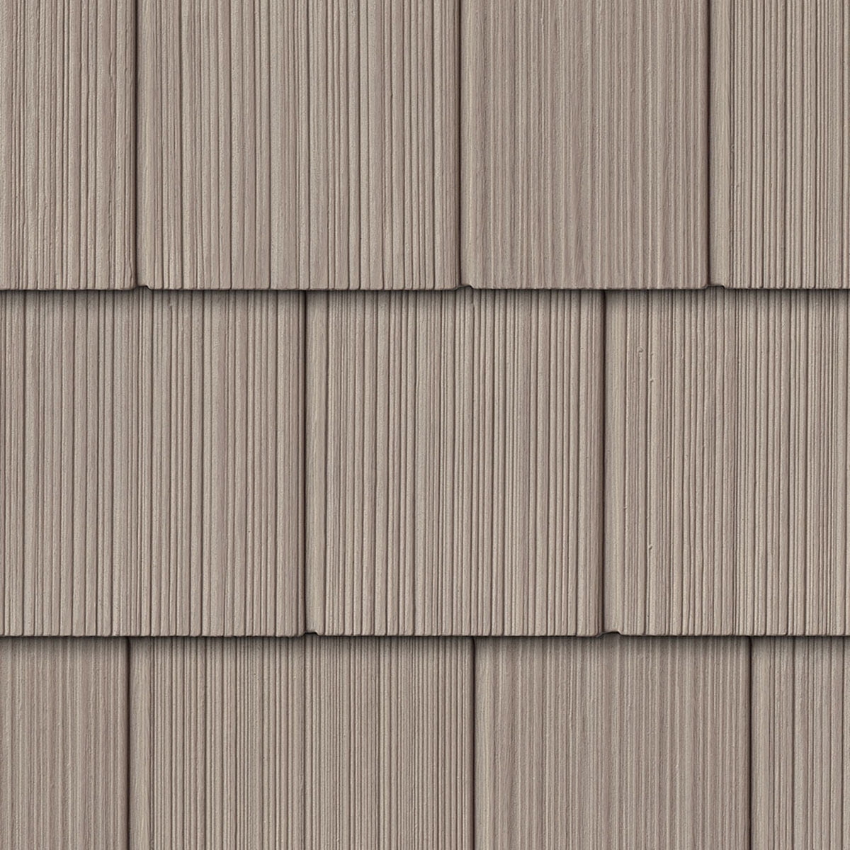 The Foundry 7"W x 60 3/4"L Exposure, Vinyl Perfection Shingles (34 Panels/Ctn. = 100 Sq. Feet), 820 - Vintage Taupe