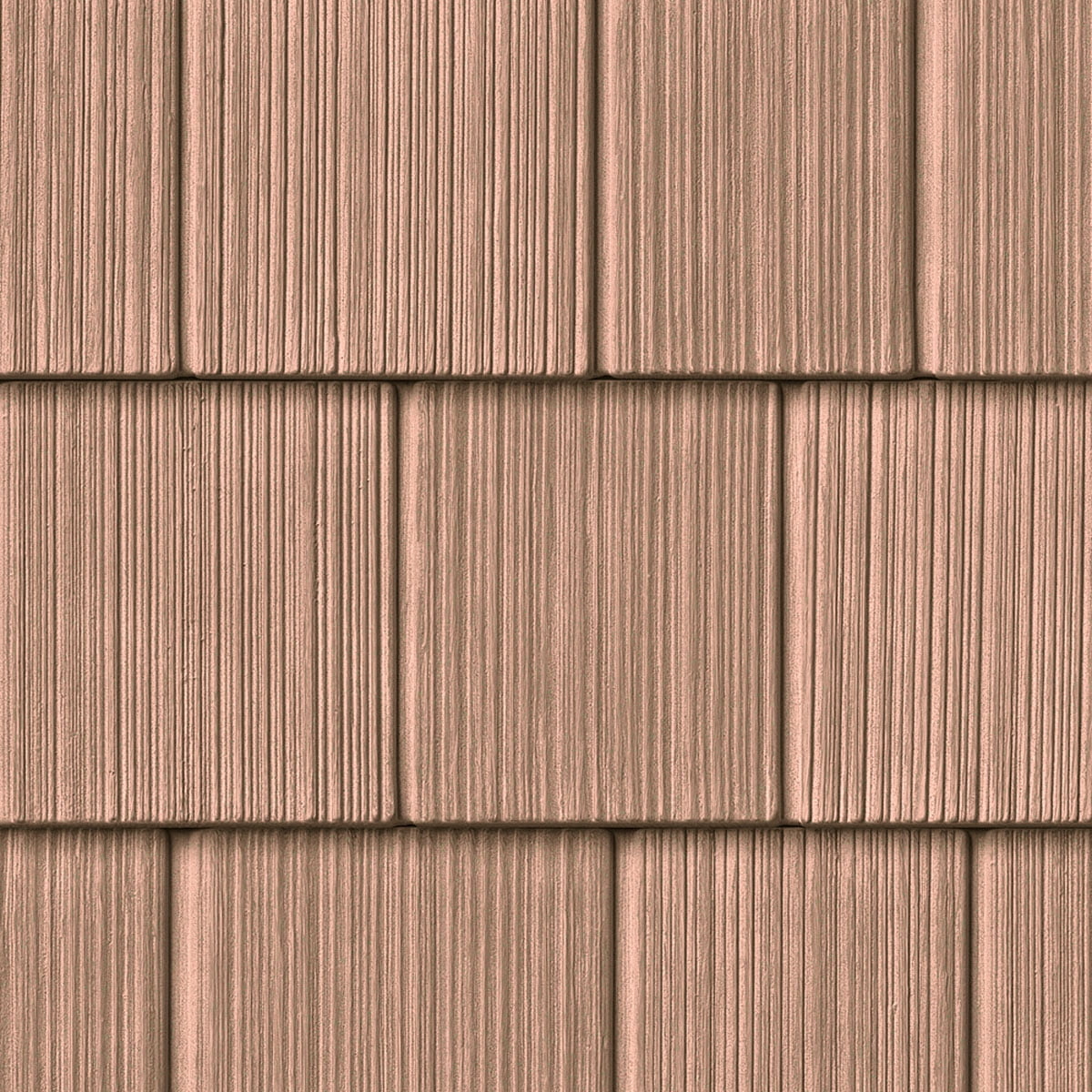 The Foundry 7"W x 60 3/4"L Exposure, Vinyl Perfection Shingles (34 Panels/Ctn. = 100 Sq. Feet), 834 - Red Cedar