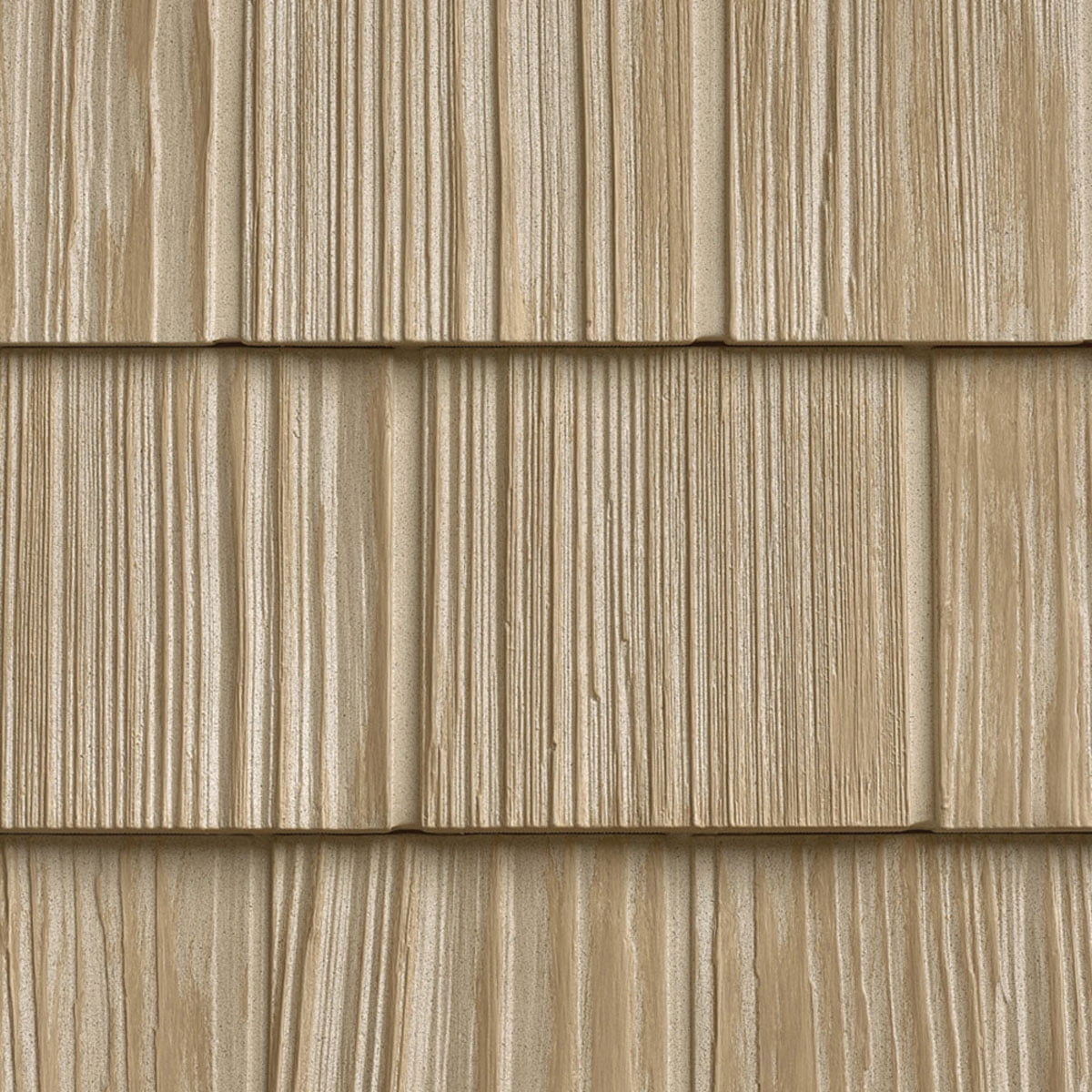The Foundry 7"W x 60 3/4"L Exposure, Vinyl Split Shakes (34 Panels/Ctn. = 100 Sq. Feet), 804 - Vanilla Bean