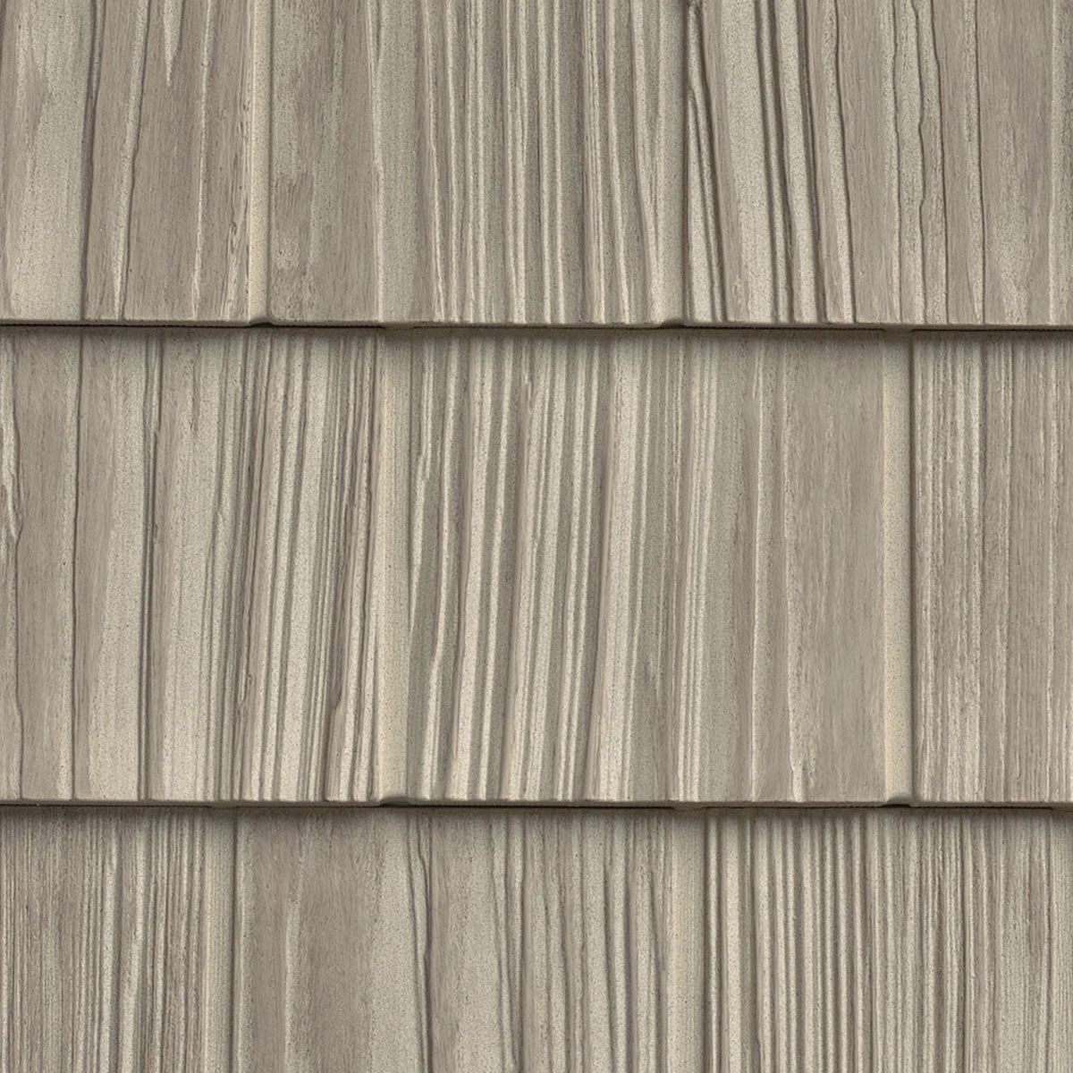 The Foundry 7"W x 60 3/4"L Exposure, Vinyl Split Shakes (34 Panels/Ctn. = 100 Sq. Feet), 821 - Sandalwood
