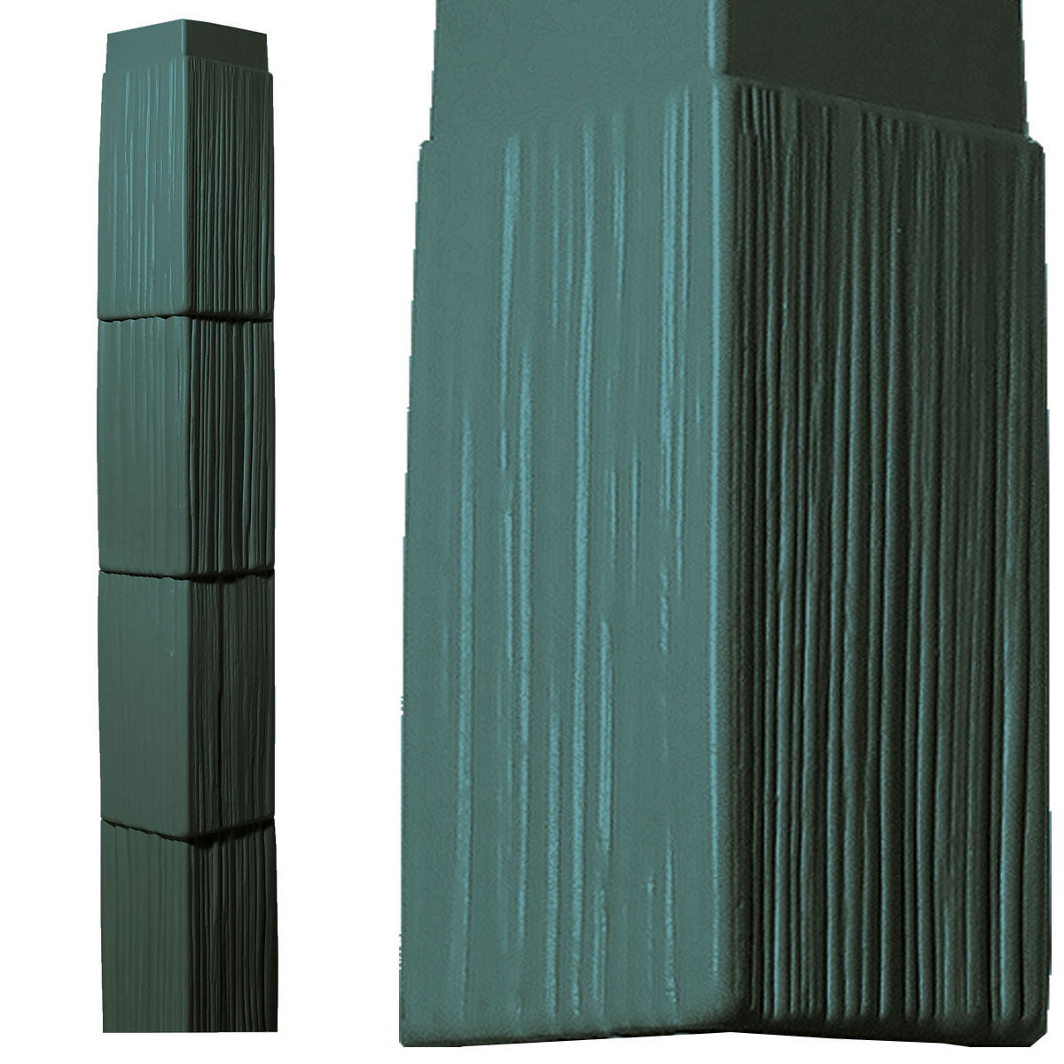 The Foundry 7"W x 60"H Corner Kit for 7" Perfection Shingles (4 Corners and 8 J-Channels), 230 - Juniper
