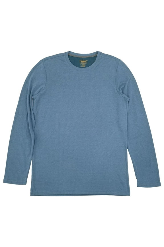 Mens Big & Tall Blue Long Sleeve Crewneck T-Shirt 3XLT