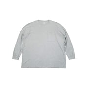 The Foundry Mens Big & Tall High Rise Gray Long Sleeve Pocket Tee T-Shirt 4XL