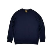 The Foundry Mens Big & Tall Navy Blue Fleece Pullover Sweatshirt XLT