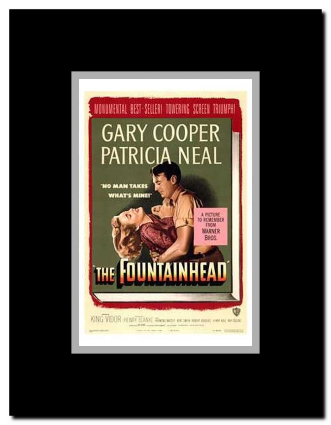 The Fountainhead Framed Movie Poster