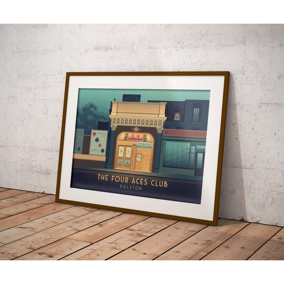 The Four Aces Club Dalston London Music Venue Reggae Art Unframed Paper Print