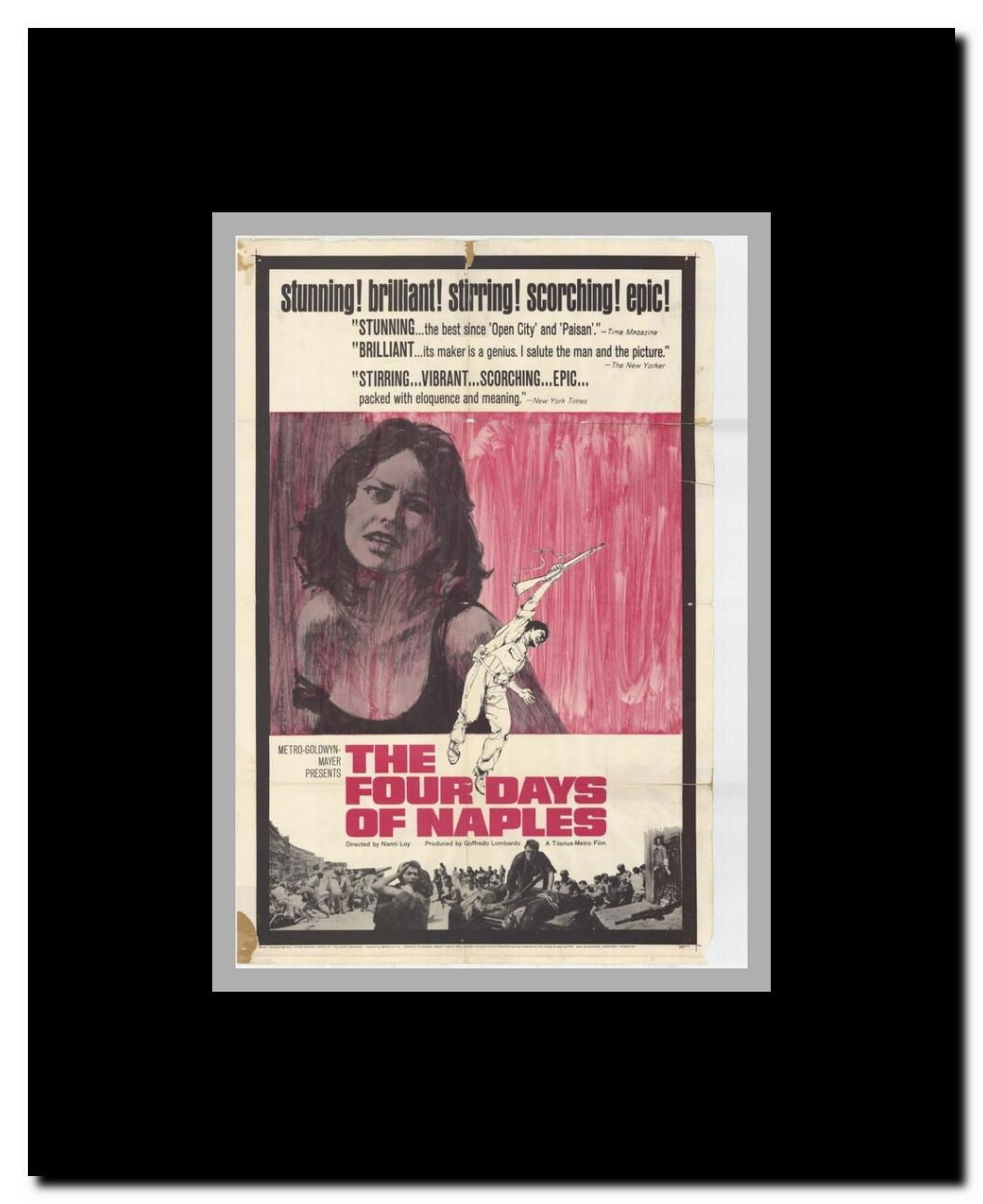 The Four Days of Naples Framed Movie Poster