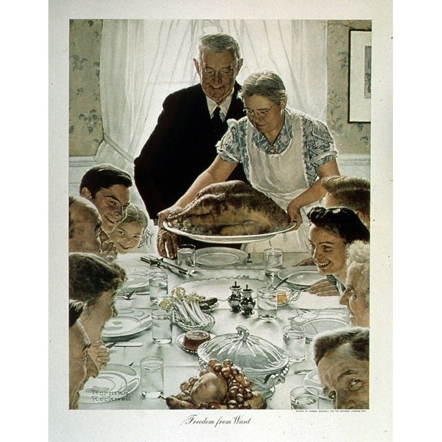 The Four Freedoms Series by Norman Rockwell - Laminated Poster Print ...
