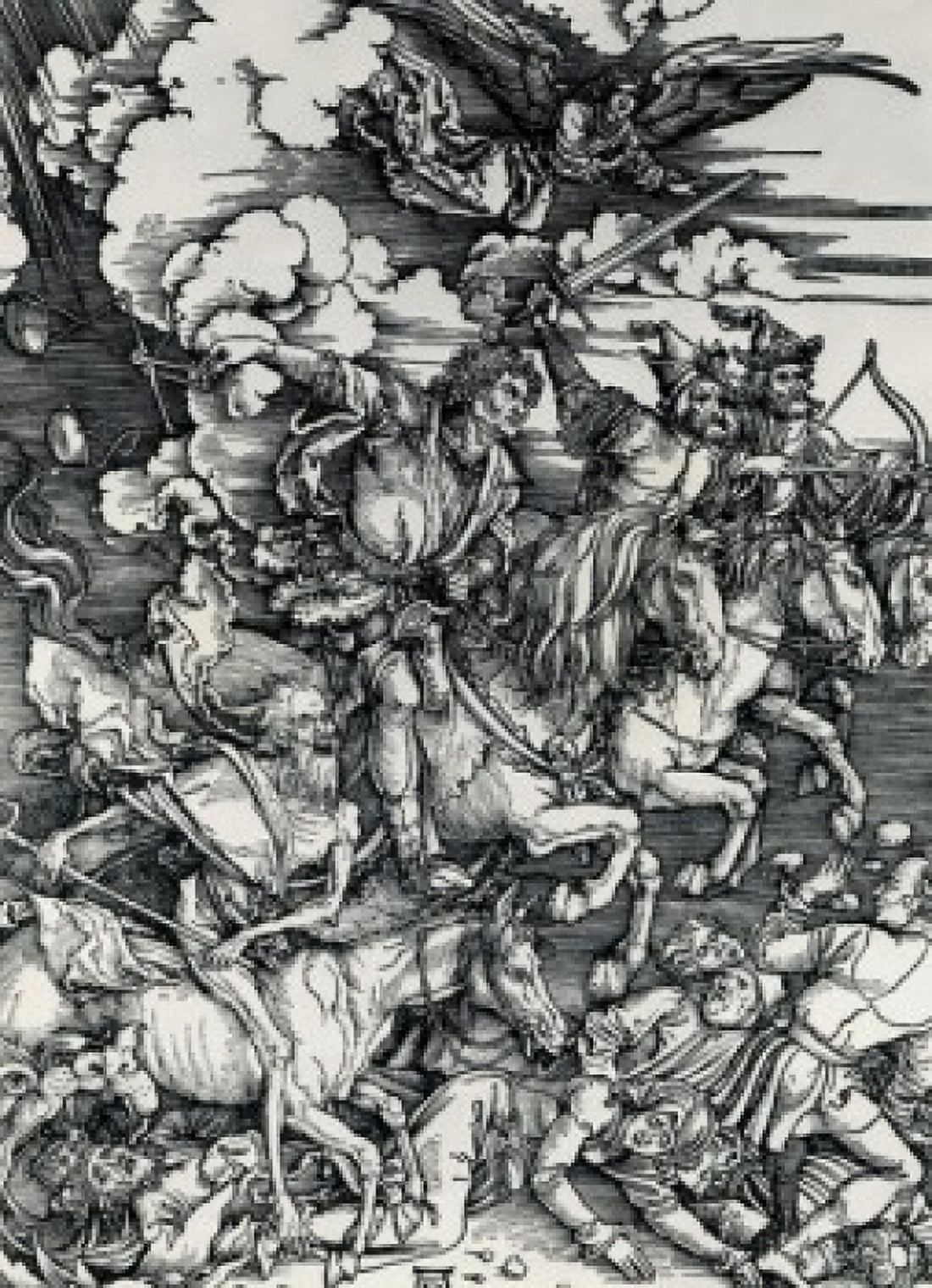The Four Horsemen Albrecht Durer 1471-1528 German Canvas Art - Albrecht Durer (18 x 24)