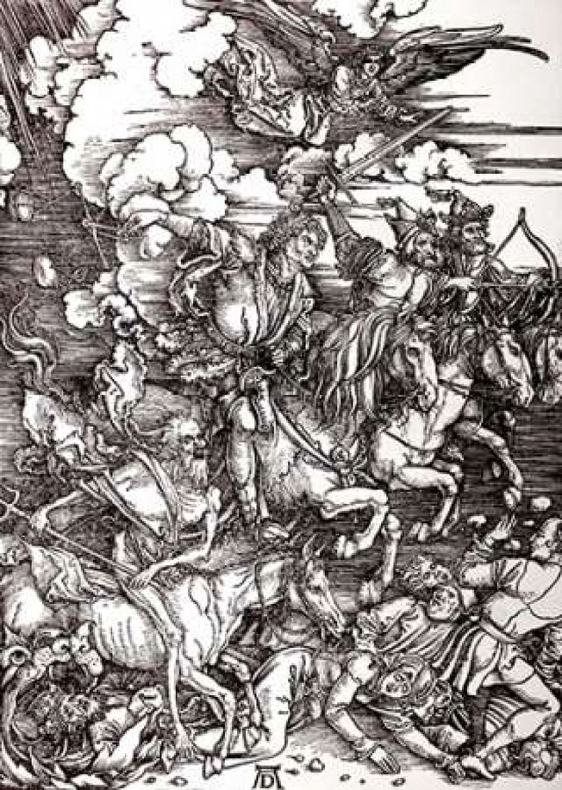 The Four Horsemen of The Apocalypse Canvas Art - Albrecht Durer (20 x 28)