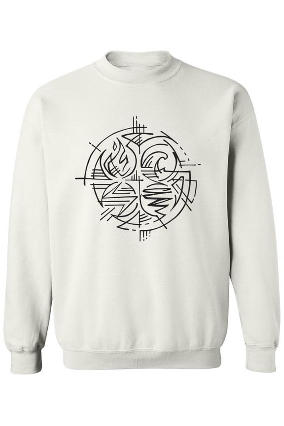 The Four Natural Elements Sweatshirt Men -Image by Shutterstock, Male Large