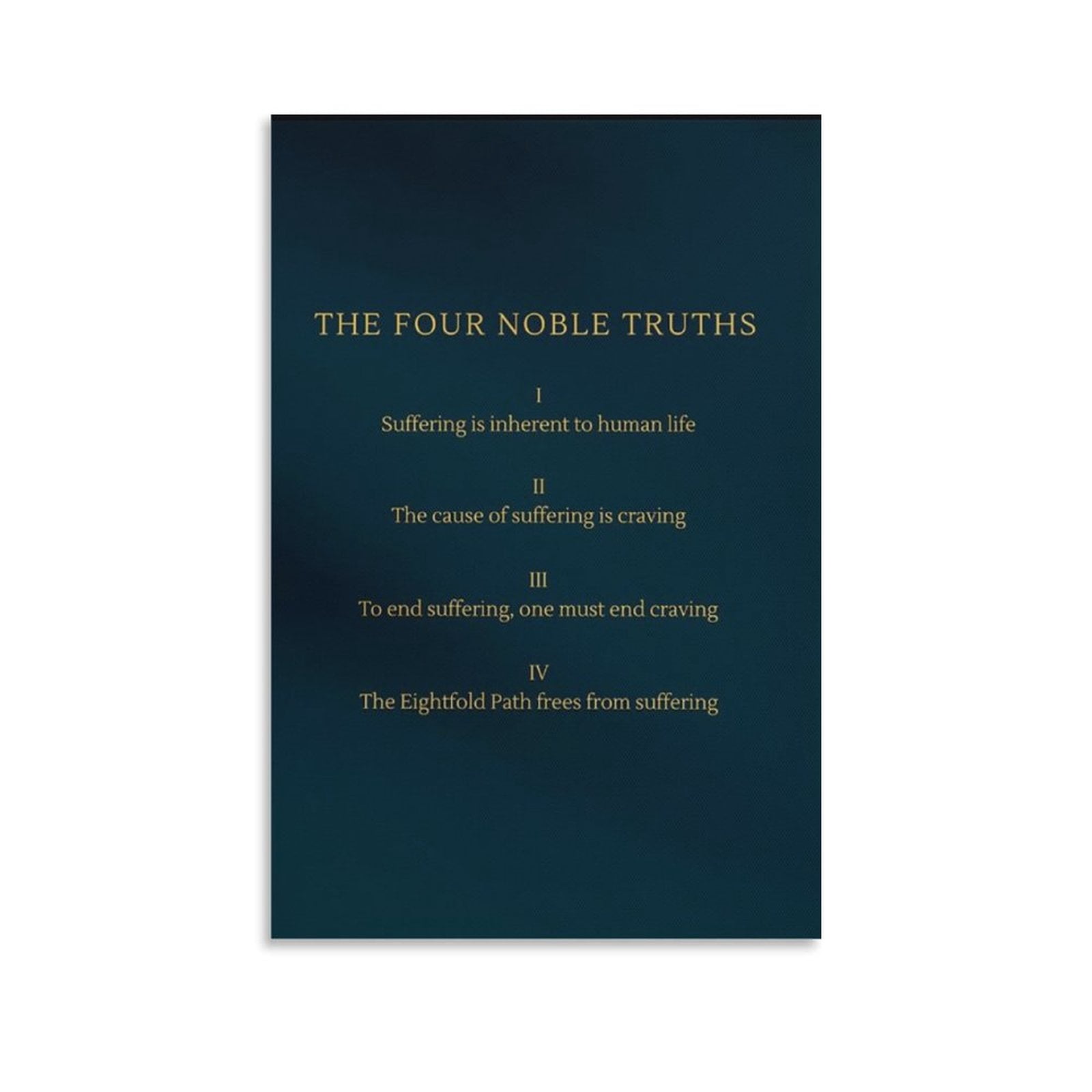 The Four Noble Truths Wall Art Picture Print Canvas Poster Wall Paint ...
