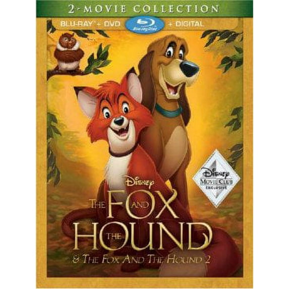 The Fox And The Hound / The Fox And The Hound 2 (2 movie collection) Blue ray+dvd+digital