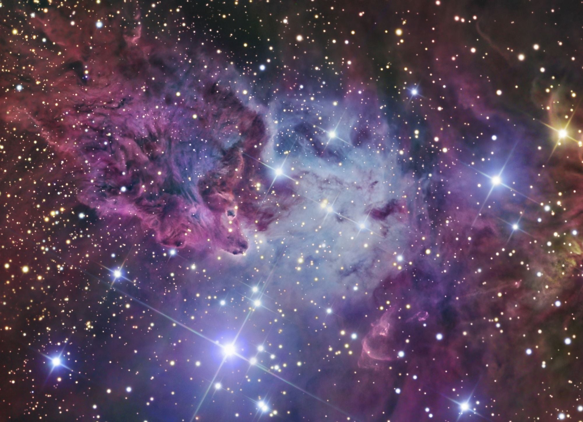 The Fox Fur Nebula Canvas Art - R Jay GaBanyStocktrek Images (33 x 24)