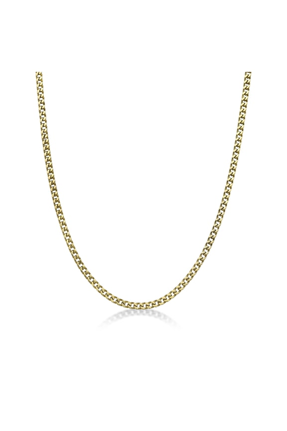The Fox - Thin Gold Stainless Steel 4mm Chain Necklace - 24 Inches