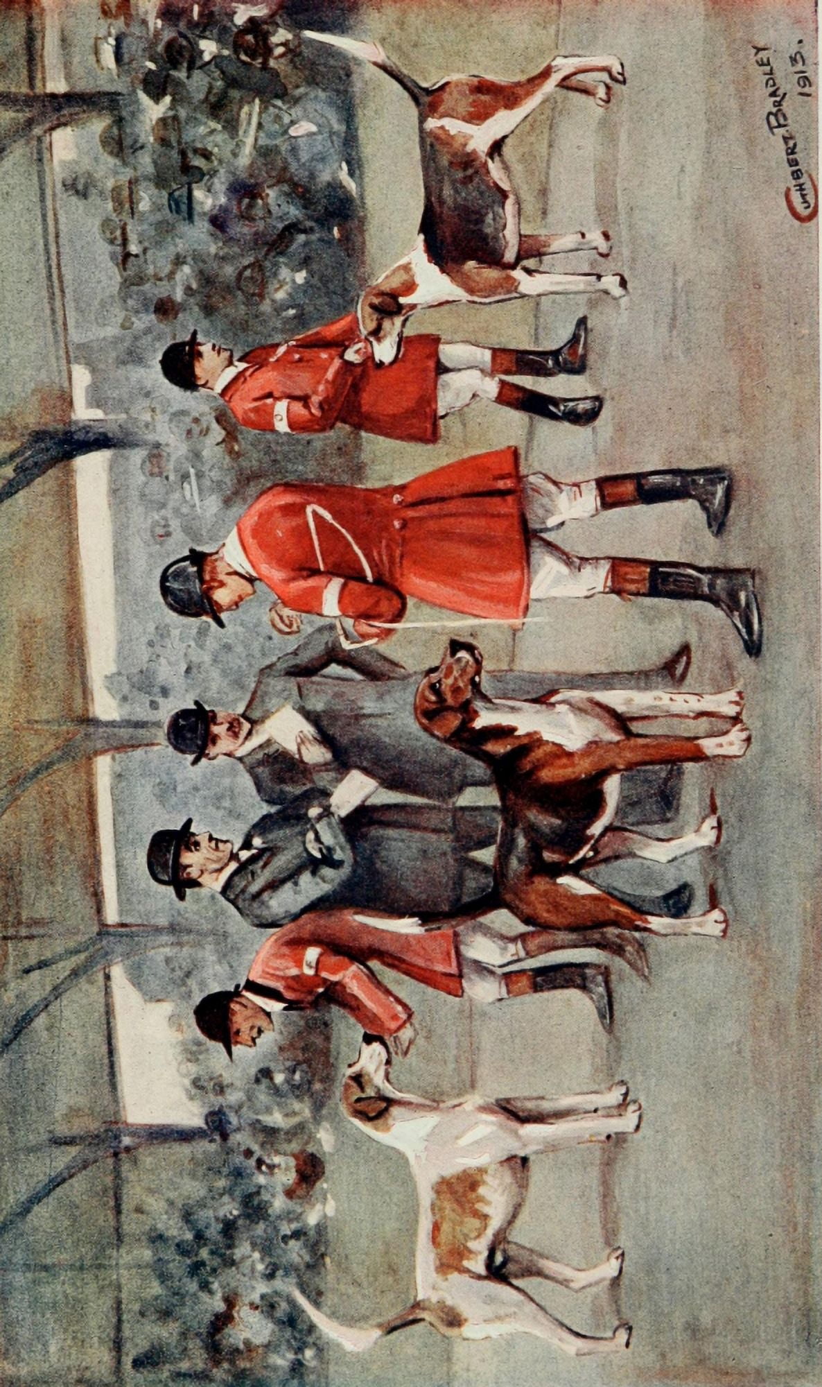 The Foxhound of the Twentieth Century 1914 The final for the Champion cup Canvas Art - Cuthbert Bradley (18 x 24)