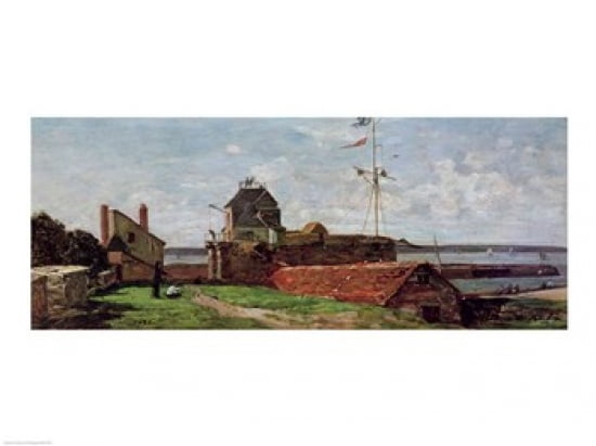 The Francois Ier Tower at le Havre 1852 ( Canvas Art - Eugene louis Boudin (24 x 18)