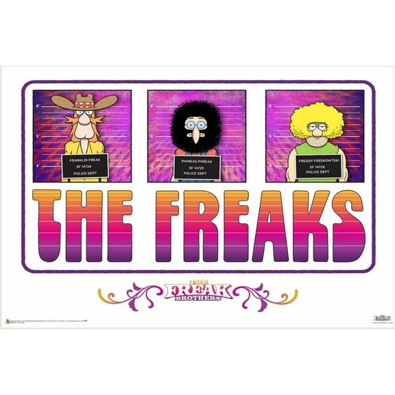The Freak Brothers - The Freaks Poster 36" x 24"