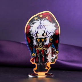 The Freak Circus Pierrot Holographic Acrylic Standee, Gothic Clown Desk Decor Gift