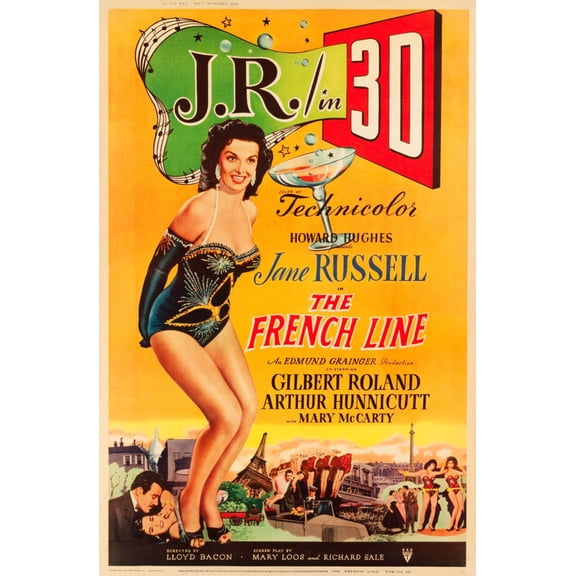 The French Line poster Metal Print 12x16 Large Print on Metal 12x16 Square Adults Best Posters