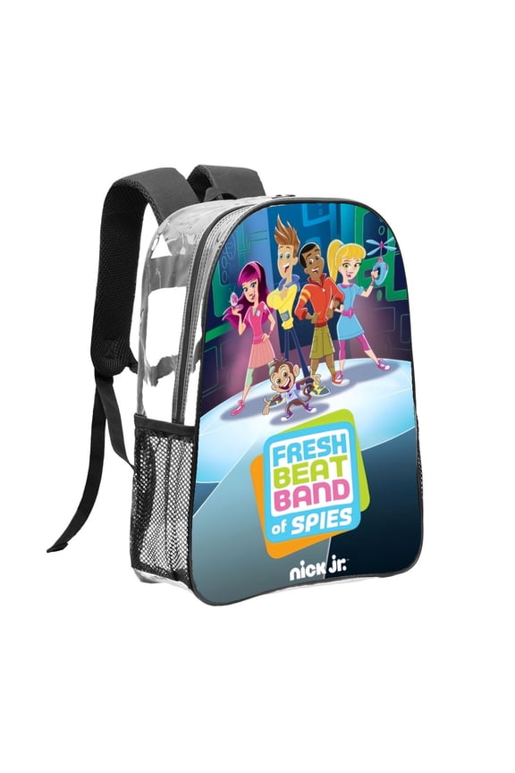 The Fresh Beat Band Pattern Transparent Backpack Lightweight And fashionable Showcasing Personality And Leading The Trend