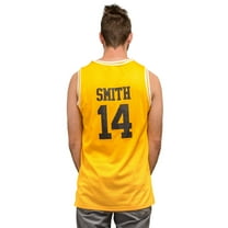 The Fresh Prince of Bel Air Basketball Jersey "SMITH" Gold/Yellow #14