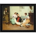 thumbnail image 1 of The Friendly Gossips 36x28 Large Black Ornate Wood Framed Canvas Art by Eugene de Blaas, 1 of 2