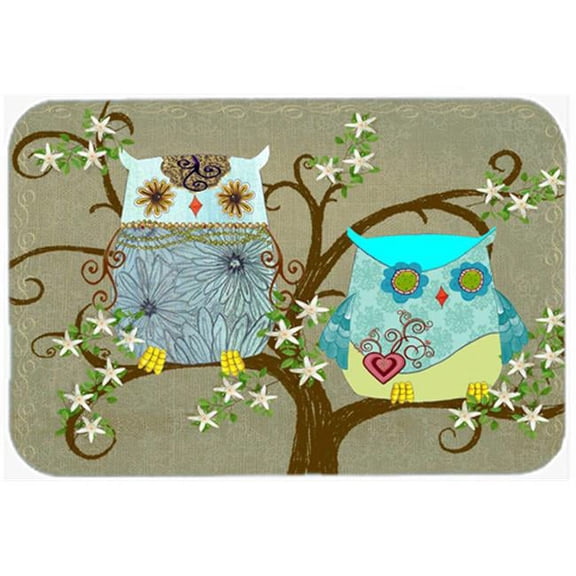 The Friendly Ladies Owl Glass Cutting Board, Large