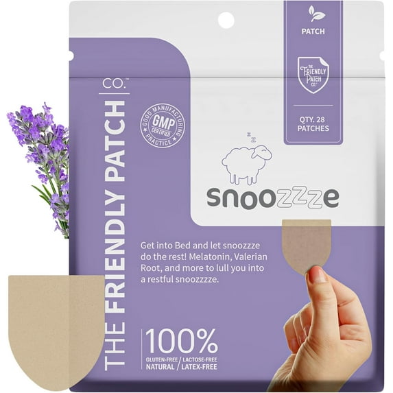 The Friendly Patch Snoozzze, Melatonin Sleep Patch, 28 Patches