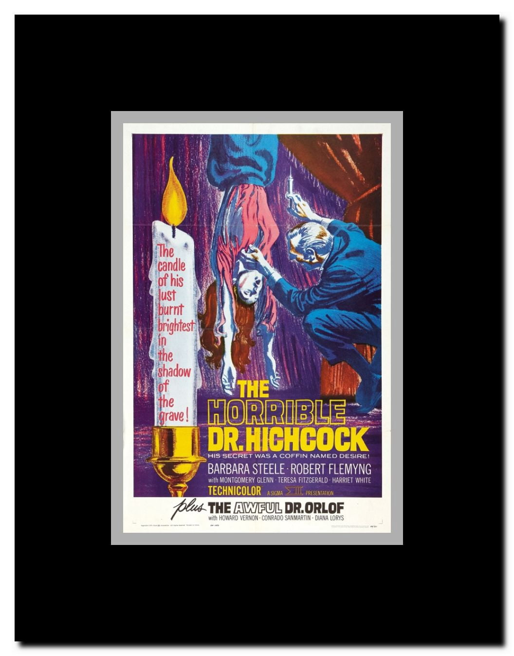 The Frightening Secret of Dr. Hichcock Framed Movie Poster