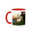thumbnail image 1 of 3dRose, The Frog and the Snail, 11oz Two-Tone Red Mug, 1 of 7