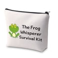 thumbnail image 1 of The Frog&nbsp;Whisperer Survival Kit Makeup Bag Frog Animals Toad Lover Gift Novelty Frog Makeup Zipper Pouch Bag Frogs Lover Gift for Crazy Frog Lady, 1 of 7