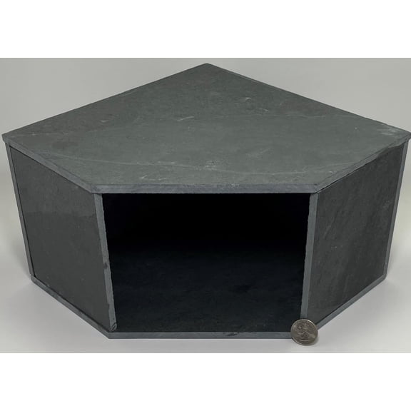 The FrogHouse Slate Stone Reptile Hide 10x10x6 Natural Cave Decor