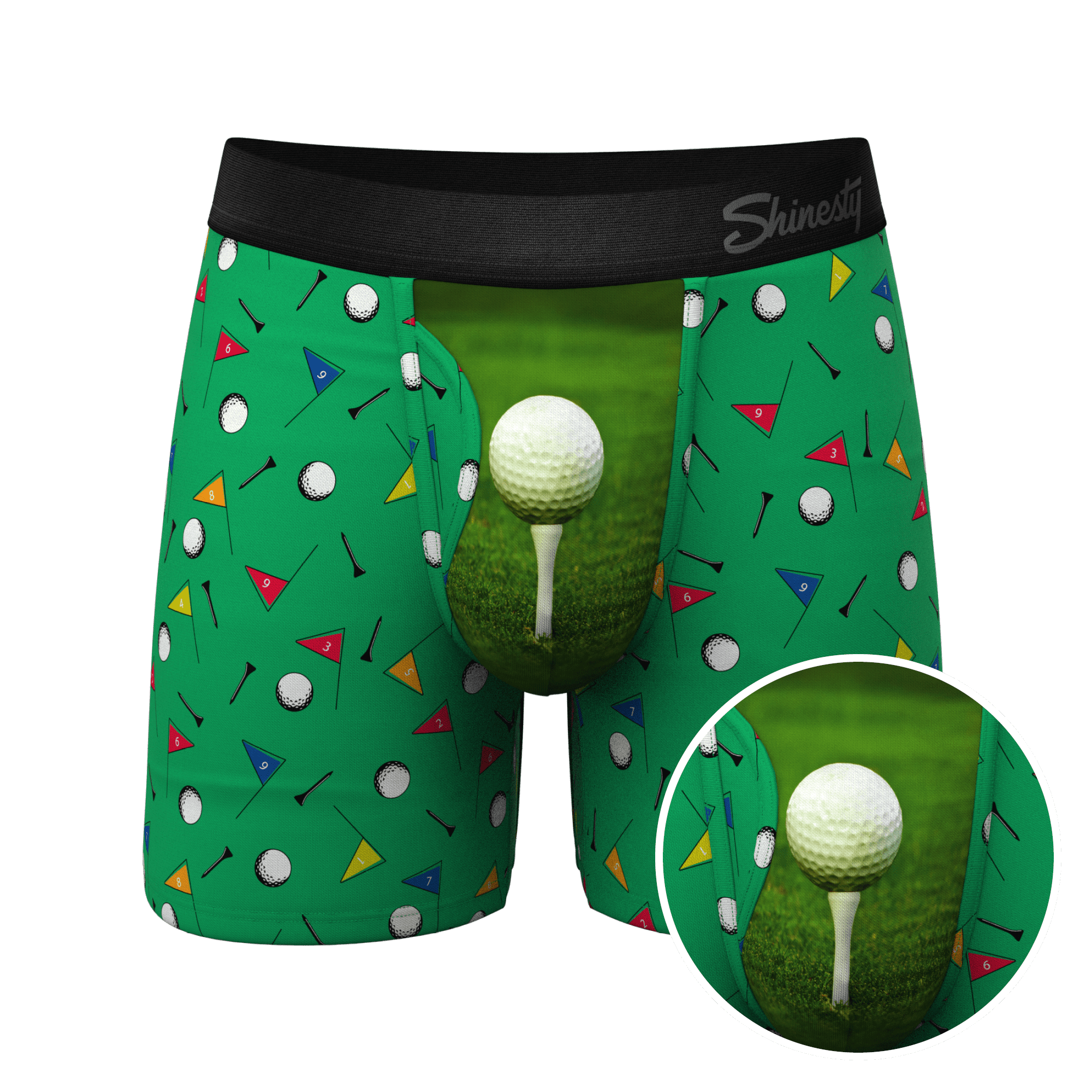 The Front Nine - Shinesty Golf Ball Hammock Pouch Underwear With Fly 3X