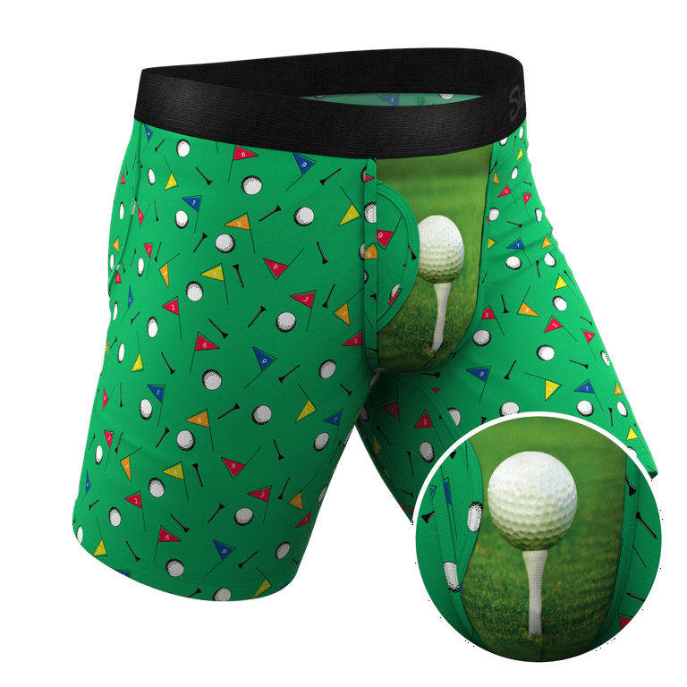 The Front Nine - Shinesty Golf Long Leg Ball Hammock Pouch Underwear With  Fly Small 