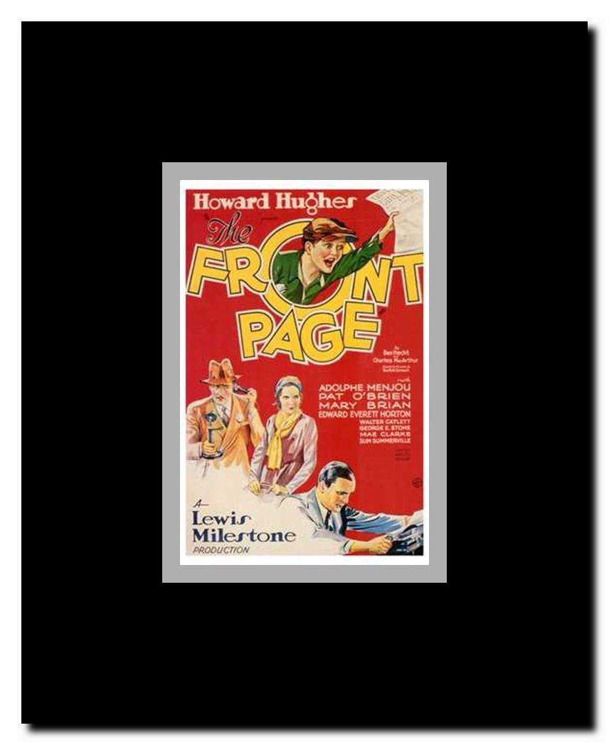 The Front Page Framed Movie Poster