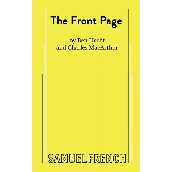 The Front Page, (Paperback)