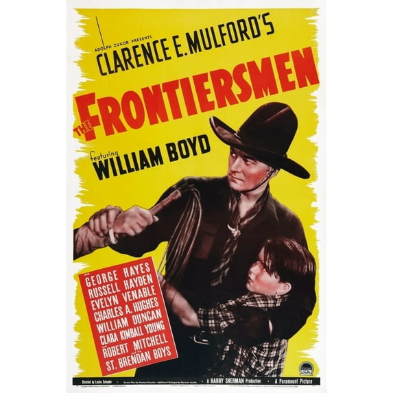 The Frontiersmen Poster Art Left: William Boyd 1938. Movie Poster Masterprint (11 x 17)