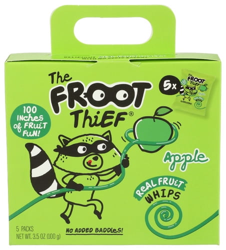 The Froot Thief Fruit Whip Apple 5 Pack 3.5 oz (Pack of 8)