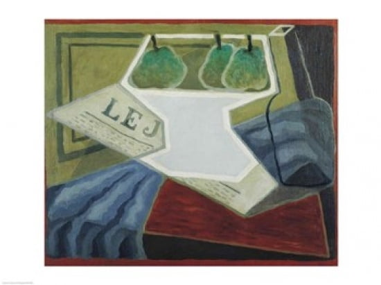 The Fruit Bowl 1925-27 Canvas Art - Juan Gris (36 x 24)