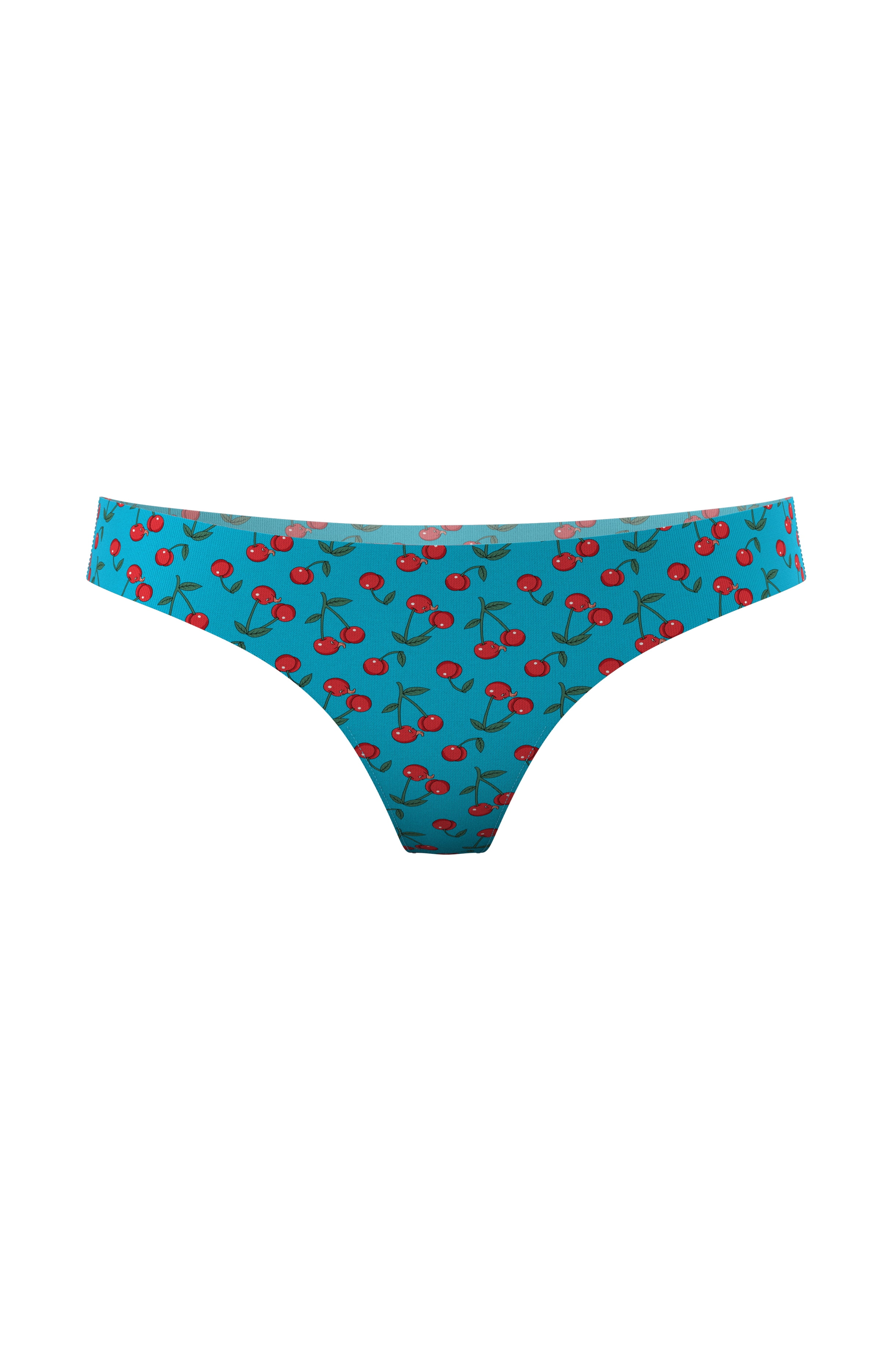 The Fruit Salad Shinesty Cherry Seamless Thong Large