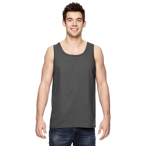 The Fruit of the Loom 5 oz Charcoal Gray Cotton Tank Top, (Men's)