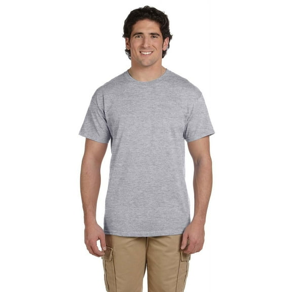 The Fruit of the Loom Adult 5 oz HD Cotton T-Shirt - ATHLETIC HEATHER - 5XL