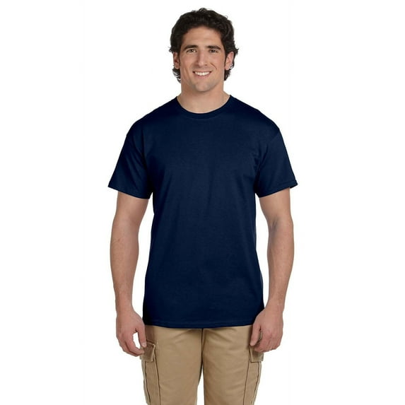 The Fruit of the Loom Adult 5 oz HD Cotton T-Shirt - J NAVY - 3XL