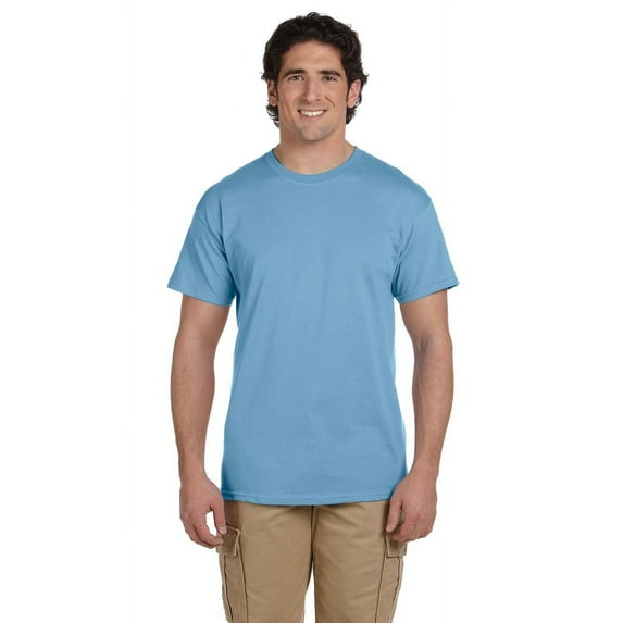 The Fruit of the Loom Adult 5 oz HD Cotton T-Shirt - LIGHT BLUE - 3XL